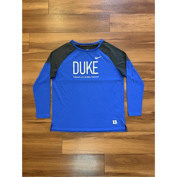 Nike Other - Nike Duke Blue Devils University Long Sleeve Shirt NCAA Black Men's Size Large L